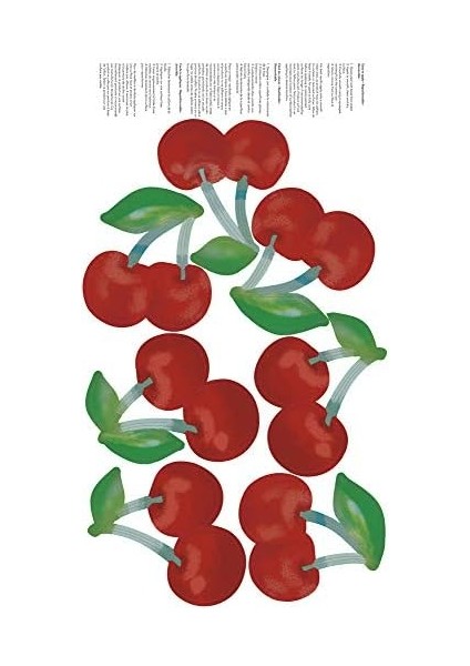 Tempaper Kiraz Soyma ve Yapıştır Duvar Çıkartmaları, Kırmızı fiyatları