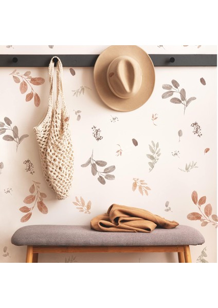 RMK5336SCS Lisa Denetim Sonbahar Dans Yaprakları Soy ve Yapıştır Duvar Çıkartmaları modelleri