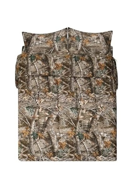 Edge Kamuflaj Yorgan Seti Ikiz Boy - 2 Parça Yatak Seti - Orman Ormanı Kabin Köşkü - Doğa Ağacı Yaprakları Baskılı Yumuşak Polyester Pamuk Kamuflaj Desenli fiyatları