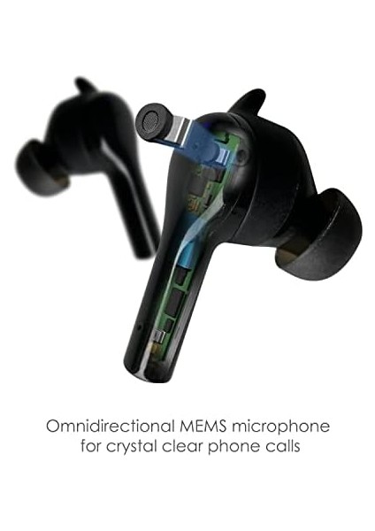 Boompods Bassline Go Kablosuz Bluetooth Kulaklık, Kablosuz Kulaklık ve Şarj Kutusu, 23 Saate Kadar Çalma Süresi, Enc Gürültü Önleyici Mikrofonlu Tws Kulak Içi Kulaklık, Ipx4 Koruma Ear Buds modelleri