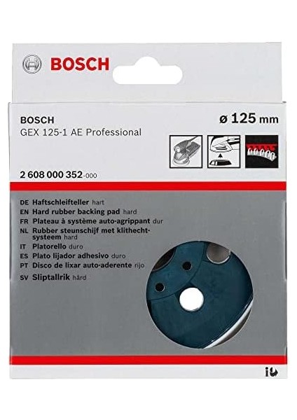 Professional Zımpara Diski, Gex 125 Ace Için (125 Mm, Orta Sert)