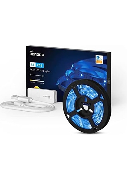 L3 Akıllı Wifi LED Şerit Işıklar, Yatak Odası, Oda Için LED Şerit Işıklar, 5 M Rgb 5050 Renk Değiştiren LED Işıklar, App/ses Kontrolü fiyatları