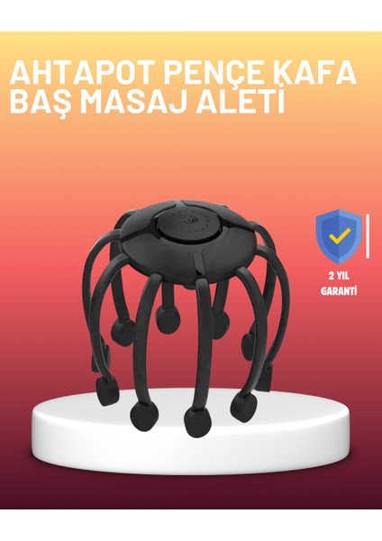 USB Şarjlı Kafa Aleti 3 Modlu 8 Başlıklı Stres