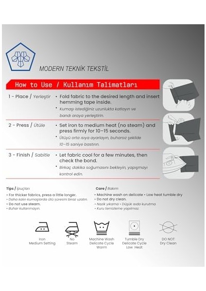 Modern Teknik Tekstil Şerit Ipli Biye Tela 1.5 cm x 100 M - Tek Tarafı Yapışkanlı Tela - Ütü ile Yapıştırılan Tela - Dokumasız Uygulama (Beyaz) fiyatları