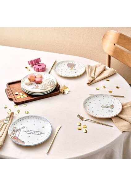 Küçük Prens Yeni 20 cm 6 Parça Seramik Pasta Seti modelleri