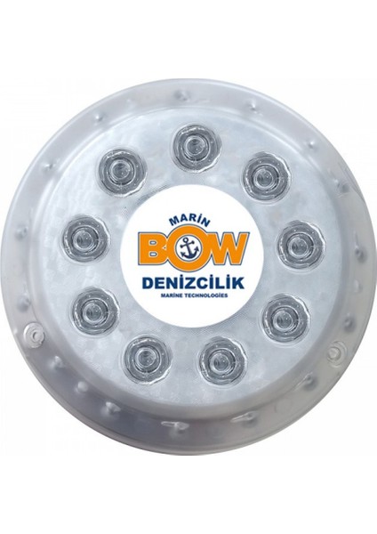 Tekne Su Altı Aydınlatması Yuvarlak 9 LED 12/24V