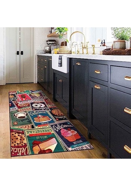 Dizayn Krizan Desenli Pamuk Tabanlı Yıkanabilen Kaydırmaz Antibakteriyel Salon Halısı 80X150 fiyatları