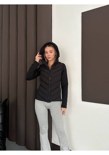 Zra Kontrast Şişme Mont