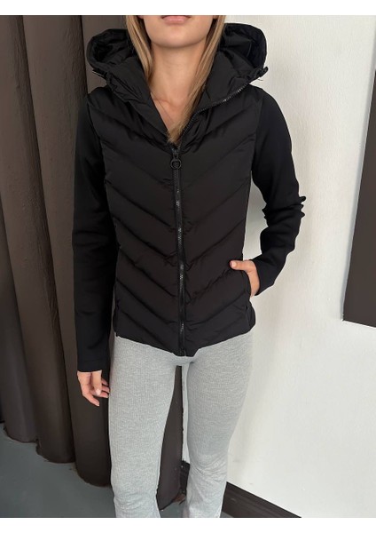 Zra Kontrast Şişme Mont