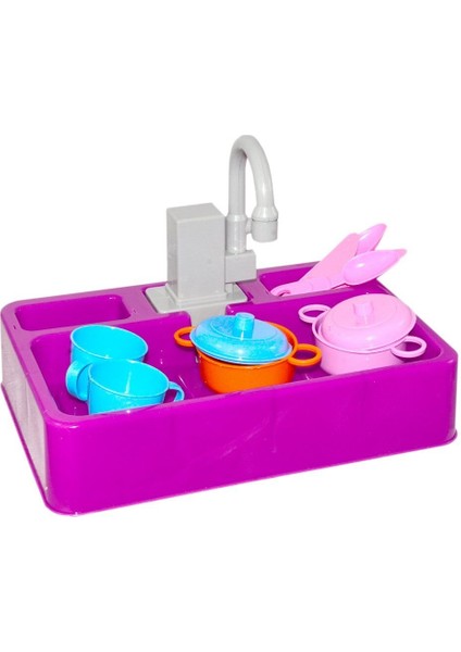 HC1020 Halitcan Mutfak Lavabosu Su ile Çalışan Oyun Seti 40x23x8,5 cm Renkli ve Eğlenceli fırsatları