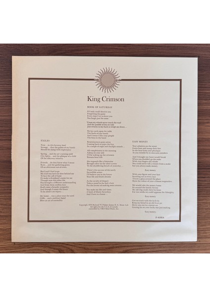 King Crimson – Larks' Tongues In Aspic fırsatları