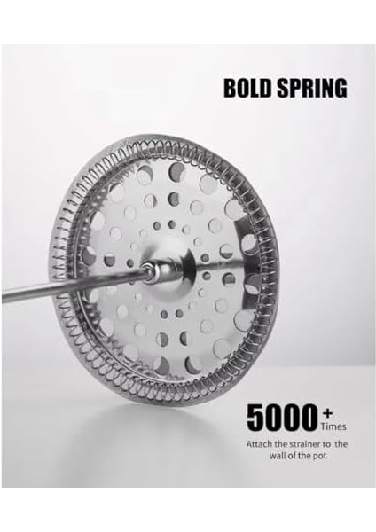 Siyah French Press 420 ml – Dayanıklı Kahve Demleme Pressi, Ince Filtreli, Manuel Kullanım, Ev ve Ofis Için modelleri