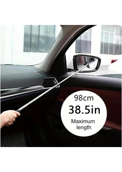 Teleskopik Mini Cam Çekeceği – 98 cm Uzayabilir Cam ve Ayna Temizleyici, Araç, Ev, Akvaryum ve Duş Camları Için Uygun Silecek, Asorti Renk modelleri