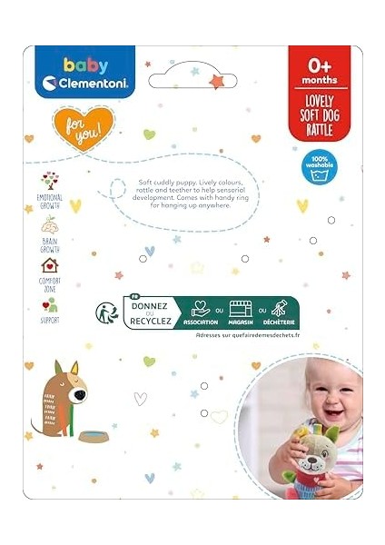 Baby Yumuşak Köpek Çıngırak 17785, Bebekler Için Köpek Çıngırak