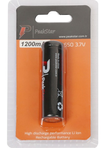 Orjinal 3.7 V 1200 Mah Şarj Edilebilir 18650 Li-Ion Şarjlı