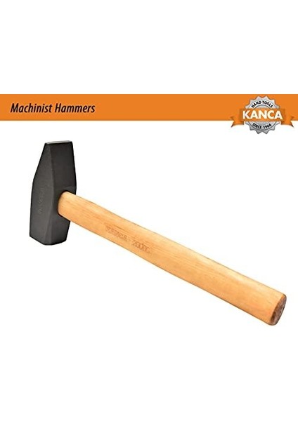 Kanca Özel Isıl Işlemli Ergonomik Ahşap Saplı Dövme Çelik Çekiçi, 1000GR fiyatları