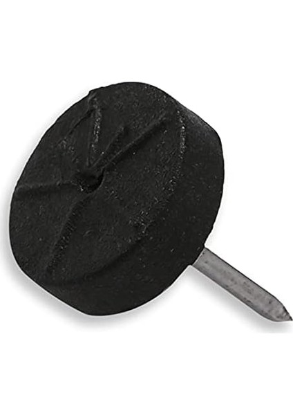 Toprak Çivili Masa Zemin Koruyucu Plastik Siyah Ayak 25 Adet 16MM