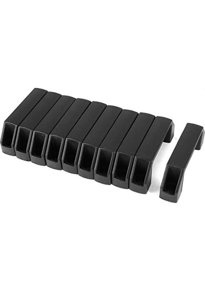 Plastik Dolap Çekmece Kulpu, 106MM, Siyah, 10&apos;lu Paket