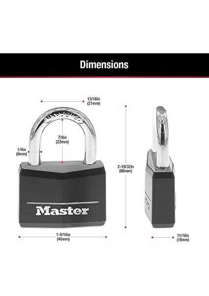 141Q Kapaklı Alüminyum Anahtarlı Asma Kilit, 4&apos;lü Paket, Siyah fiyatları