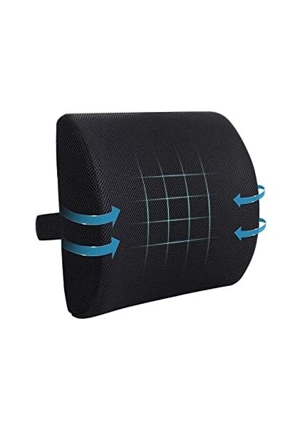 Apexstor Ortopedik Visko Koltuk Minderi Sırt Destek Yastığı Araç Bel Sırt Desteği Yastığı Minderi fiyatları