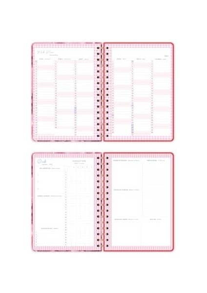 2026 A5 Spiralli Renkli Haftalık Ajanda 12 Aylık – Motivasyon Sayfalı Disco modelleri