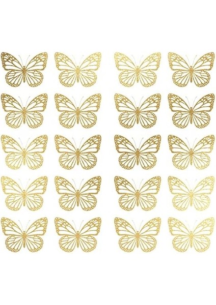 RMK4994SCS Altın Kelebek Soy ve Yapıştır Duvar Çıkartmaları fiyatları