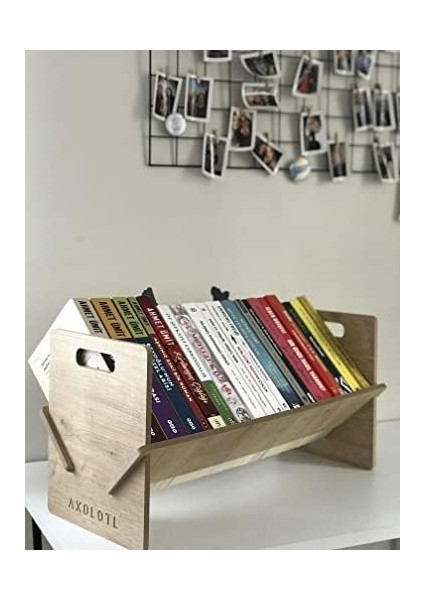 Axolotl Masaüstü Kitaplık Mini Raf Masaüstü Kitap Düzenleyici (50CM) modelleri