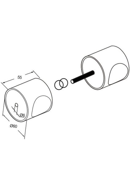 Metal Topuz Kol Cam Kapı Kolu