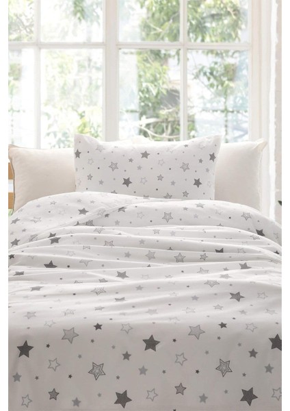 Favora Tek Kişilik Nevresim Seti - Beyaz FVORANM841