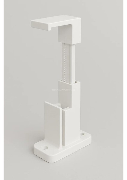 Perde Rayı Korniş L Ayak Montaj Aparatı, Duvara Uyumlu, Ayarlanabilir, 2 ve 3 Raylı Kornişler Için, Sert Plastik Malzeme, Pratik Montaj (6 Adet) modelleri