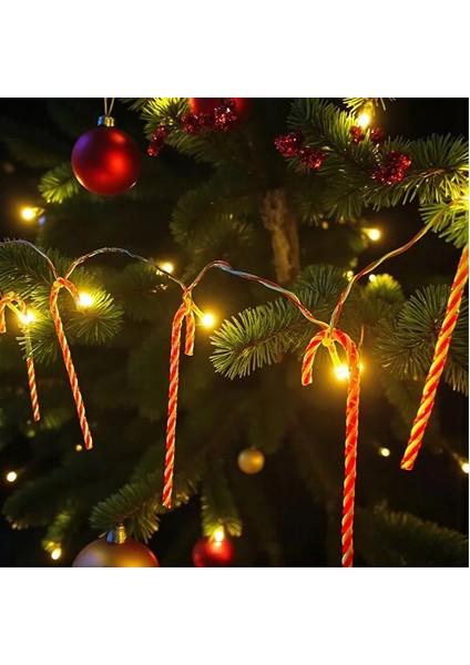 Vıp Gün Işığı LED Işıklı Şeker Çubuk LED Işıklı Baston Çubuk 1.70 Metre 10 Dallı Pilli LED Işık modelleri