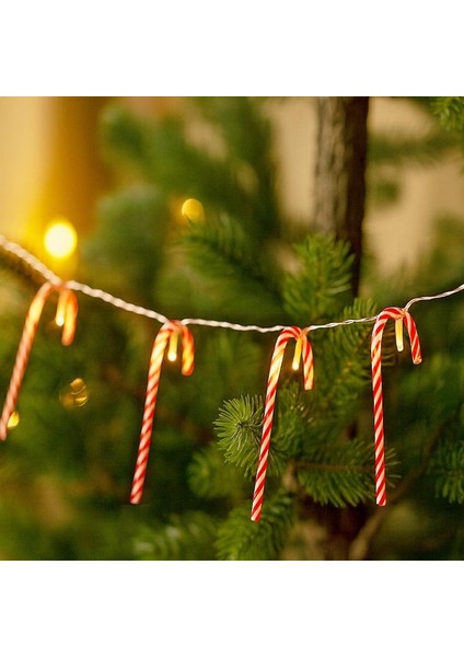 Vıp Gün Işığı LED Işıklı Şeker Çubuk LED Işıklı Baston Çubuk 1.70 Metre 10 Dallı Pilli LED Işık fırsatları