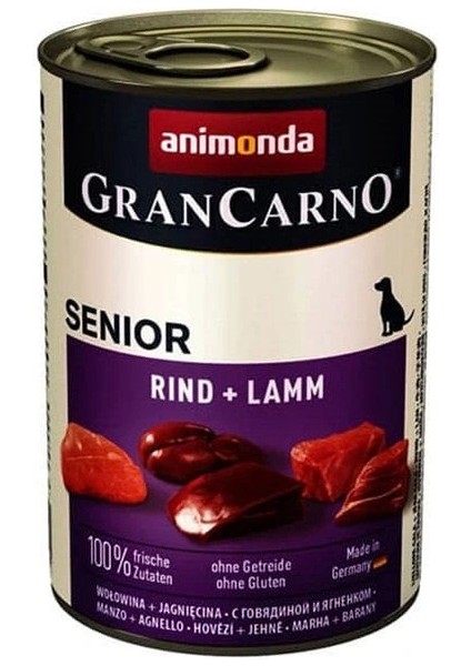 Gran Carno Senior Kuzu Etli Yaşlı Köpek Konservesi 1 Adet 400 gr