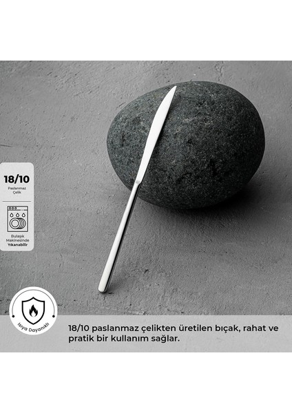 Titan Yemek Bıçağı – 18/10 Paslanmaz Çelik – Tekli