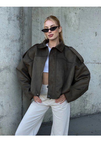 Süet Görünümlü Bomber Ceket fırsatları