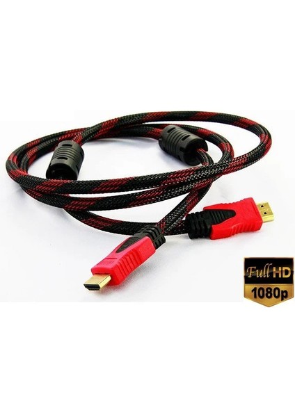 1.5 METRE ÖRGÜLÜ 1080P HDMI KABLO TV BİLGİSAYAR UYDU PROJEKSİYON FULL HD GÖRÜNTÜ SES AKTARMA KABLOSU fiyatları