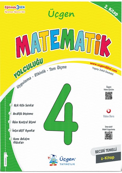 4.sınıf Beceri Temelli Matematik Yolculuğu +Çözümlü Problem Kitabı+ Okuduğunu Anlama fırsatları