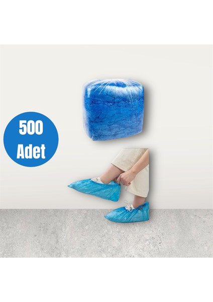 Tek Kullanımlık Mavi Galoş 500 Adet 400 gr
