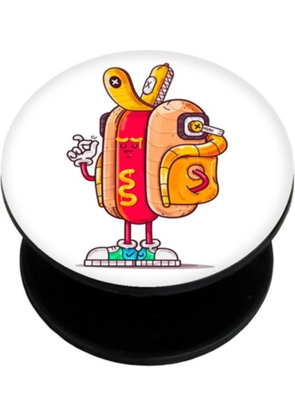 Popsocket Dijital Baskılı Telefon Tutacağı Telefon Parmak Tutucu Popsoket PS1455