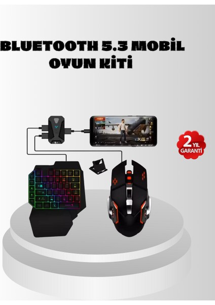 Oyun Seti 5ın1 X8 Çipset Rgb Klavye Mouse Telefon Tutucu