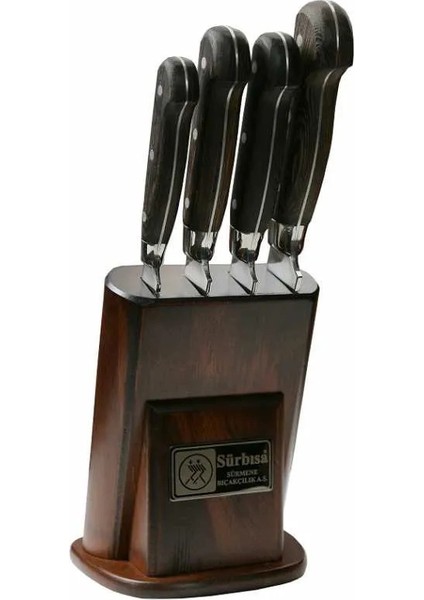 61502YM - Sürmene Yöresel Mutfak Bıçağı Seti - 4 Lü Set