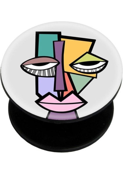 Popsocket Dijital Baskılı Telefon Tutacağı Telefon Parmak Tutucu Popsoket PS2074