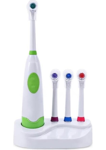 G-08 Dönen Başlıklı Pilli Diş Fırçası (3 Adet Yedek Başlık)