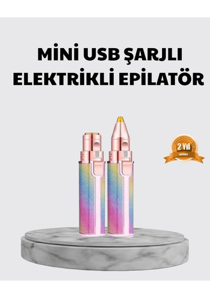 Yüz ve Kaş Epilatörü – 8000 Rpm Güçlü Motor ve Paslanmaz Çelik Başlık