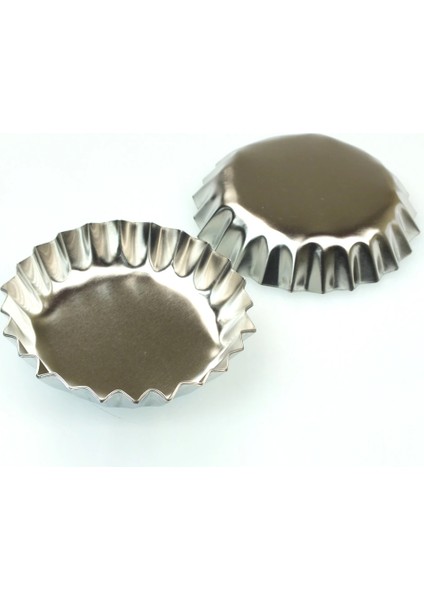 Paslanmaz Çelik Metal Kek Kalıbı - 6 Adet fiyatları