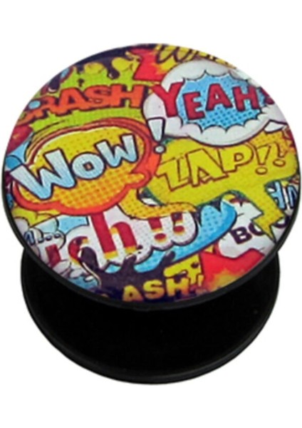 Popsocket Dijital Baskılı Telefon Tutacağı Telefon Parmak Tutucu Popsoket PS1602