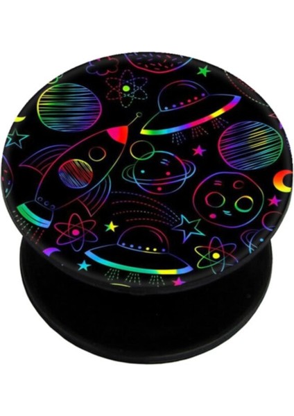 Popsocket Dijital Baskılı Telefon Tutacağı Telefon Parmak Tutucu Popsoket PS1891