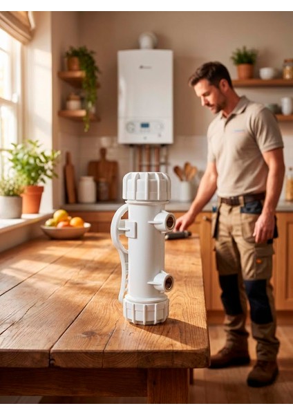 Kombi Şofben ve Güneş Enerjisi Pislik ve Kireç Önleyici Filtre