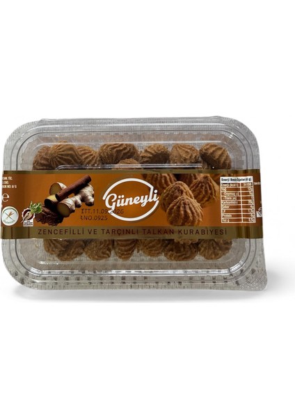 Güneyli Zencefilli Tarçınlı Leblebi Kurabiyesi Glutensiz Talkan Kurabiyesi