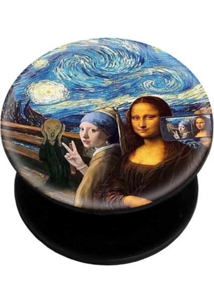 Popsocket Dijital Baskılı Telefon Tutacağı Telefon Parmak Tutucu Popsoket PS2196